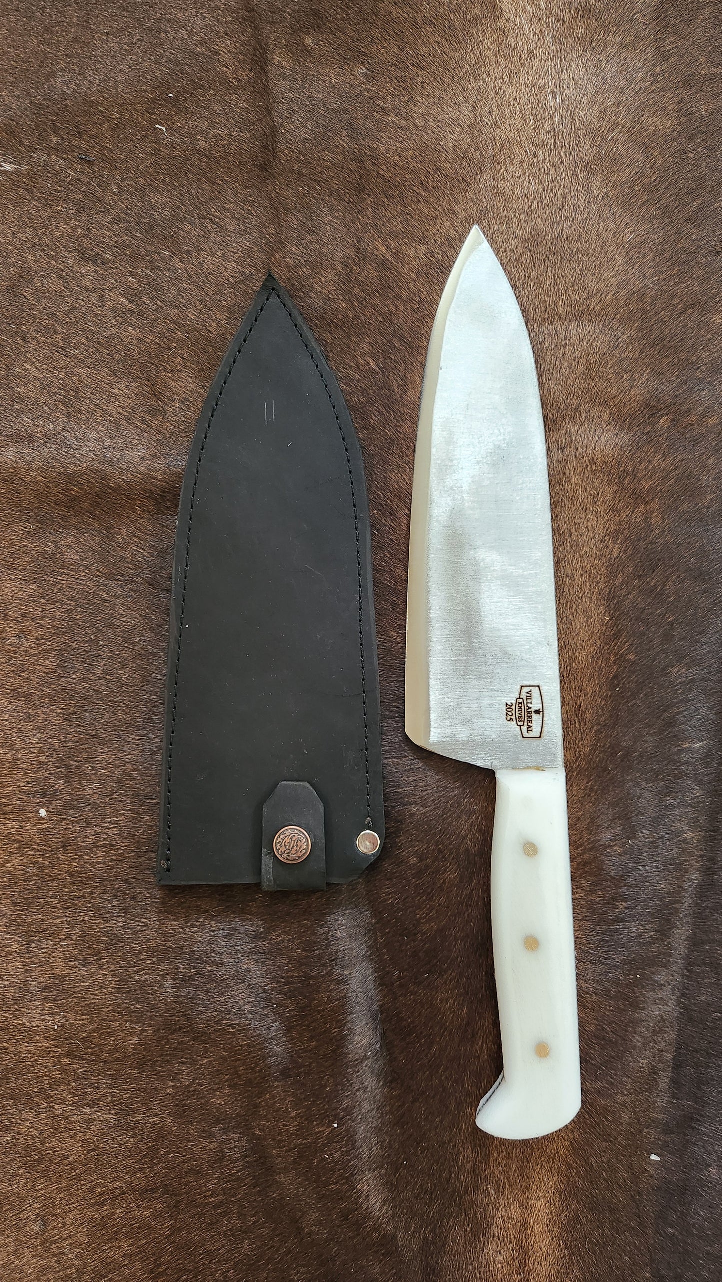 8" Chef white handle