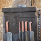 Aged Leather Apron Mesquite Set
