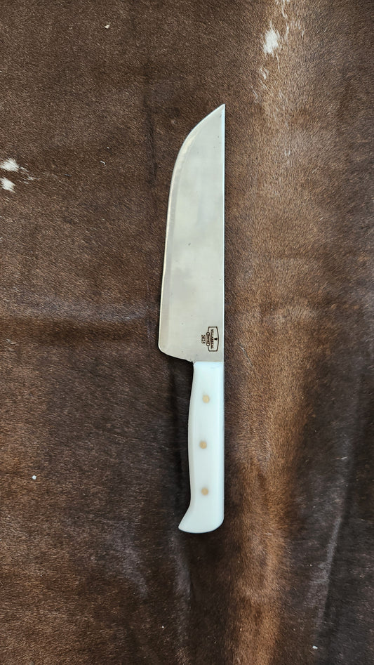 8in kitchen knife white handle