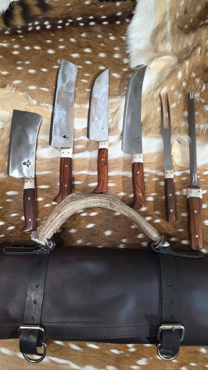 6 Piece Cocobolo & Antler Set