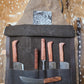 Aged Leather Apron Mesquite Set w/ Skinner