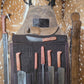 Aged Leather Apron Mesquite Set w/ Skinner and Machete